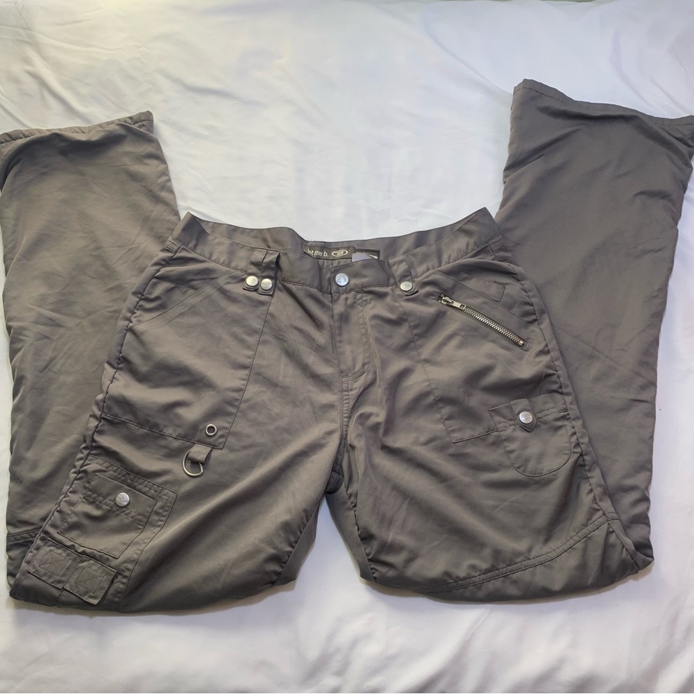Y2k 90s grey parachute skater pants